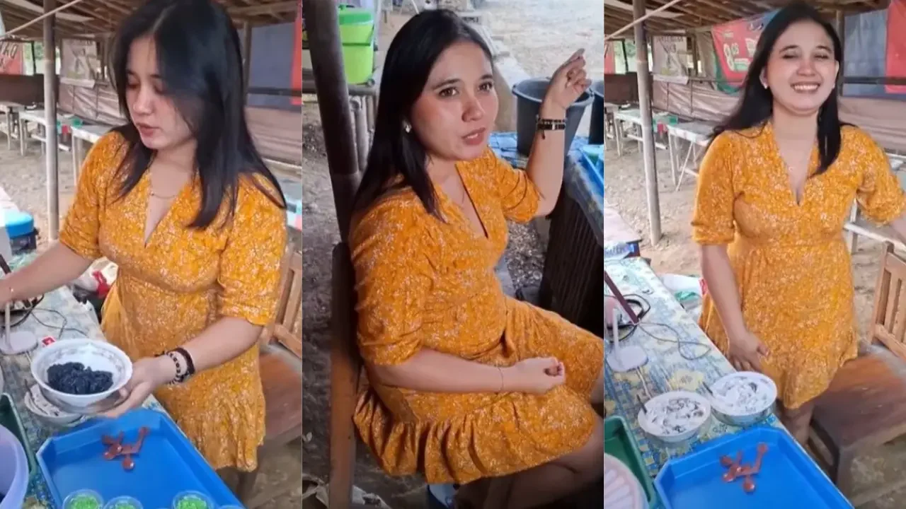 Penjual ES viral Dipinggir jalan