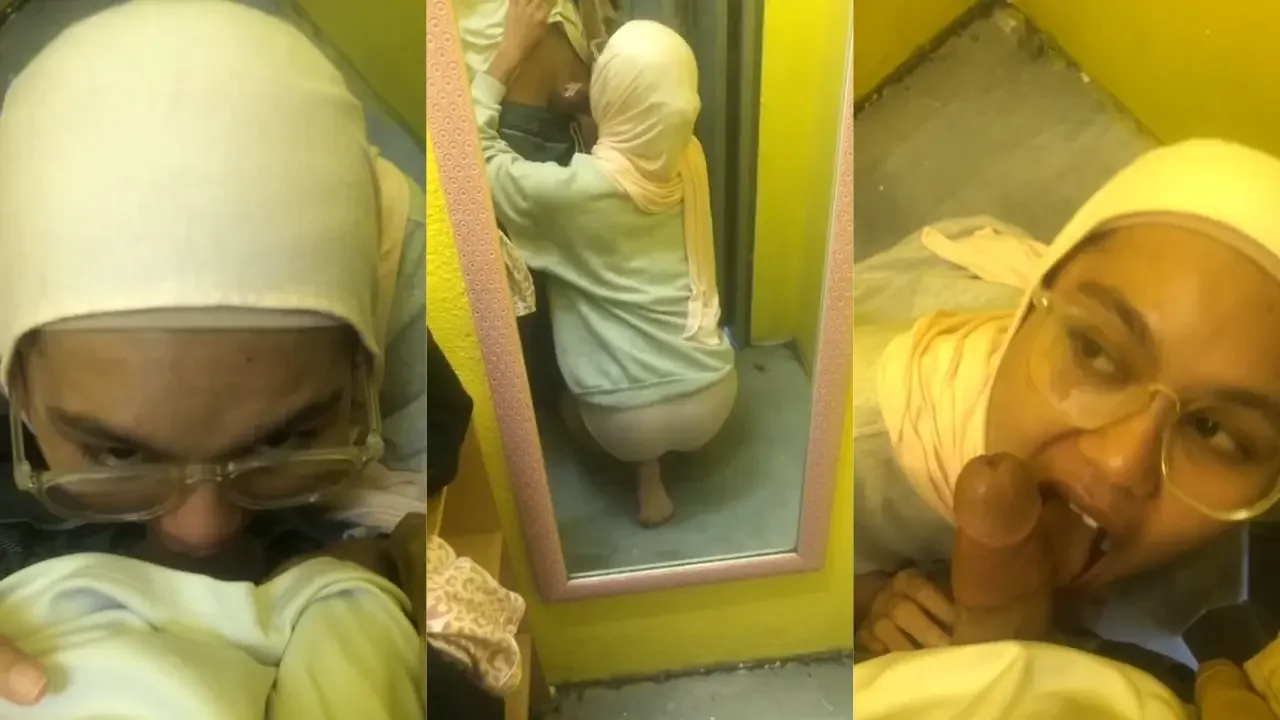 Disepongin sampe mentok sama tante di ruang ganti mall...
